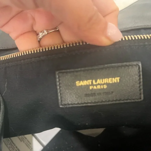 Yves Saint Laurent Black Icare maxi shopping bag - Picture 6 of 10